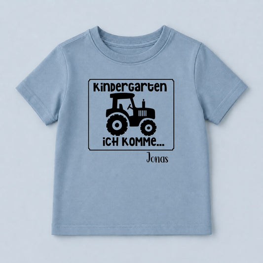 Bügelbild Traktor Kindergarten