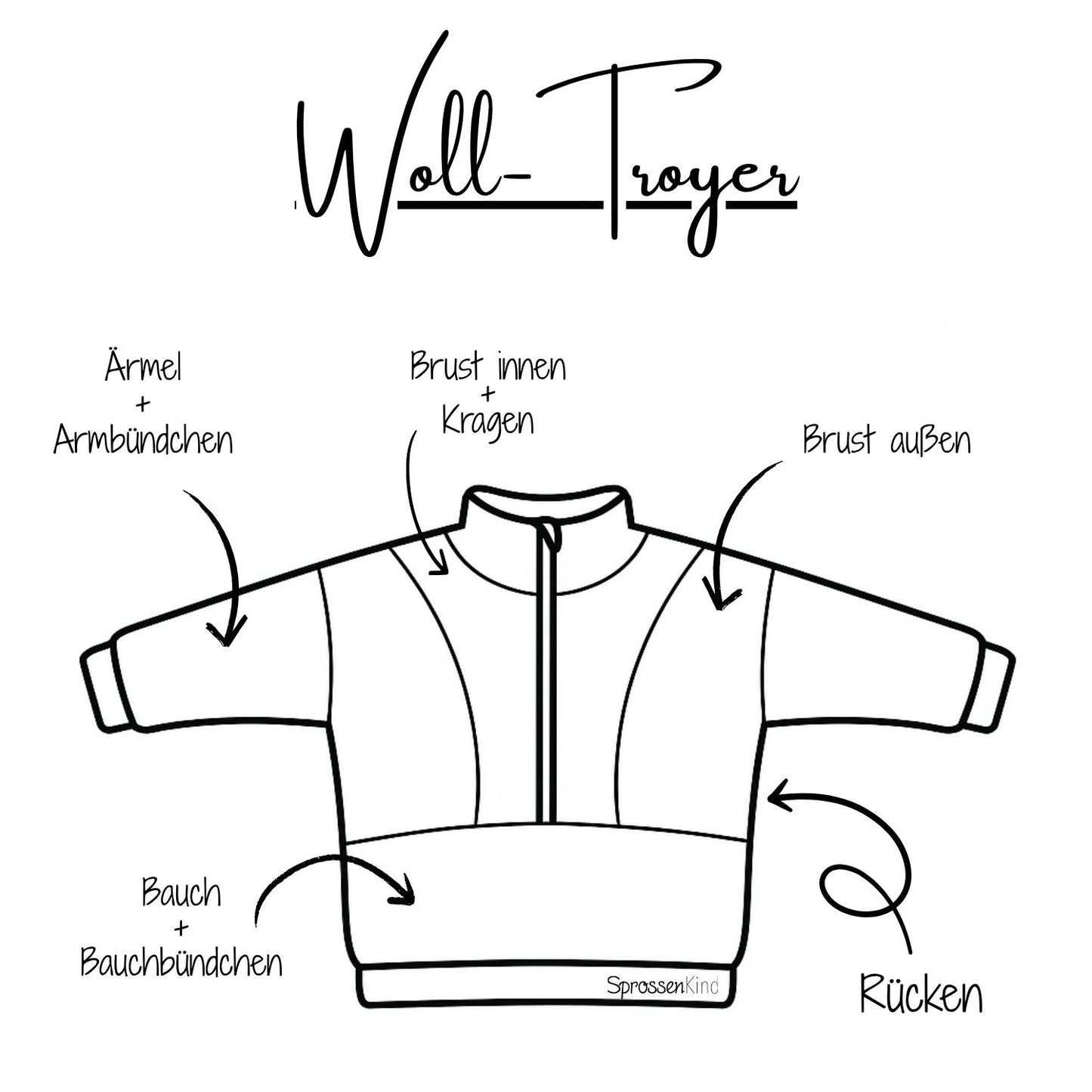 Wollfleece Troyer Erwachsene