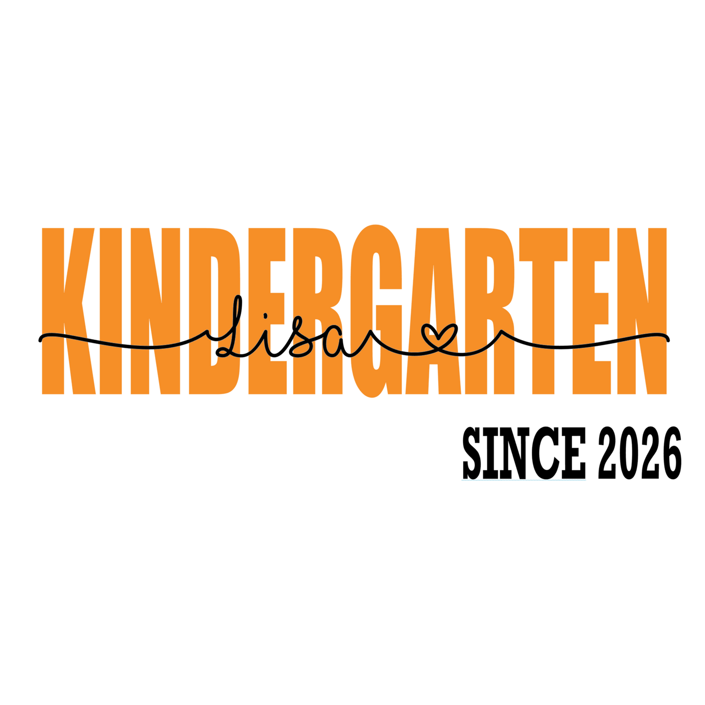 Bügelbild "since 2026" Kindergarten
